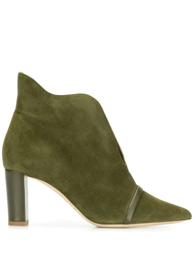 Malone Souliers Clara 70mm Ankle Boots In Military Green