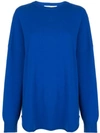 Extreme Cashmere Oversized-pullover In Blue