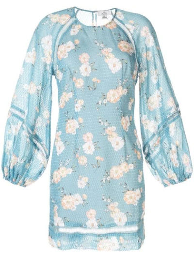 We Are Kindred Mia Floral-print Dress In Teal Posey