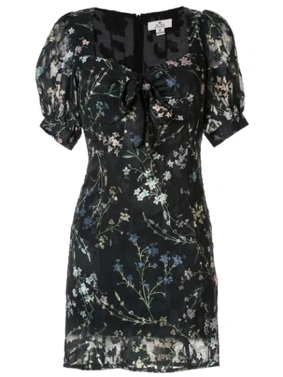 We Are Kindred Ambrosia Sweetheart Dress In Black Blooms