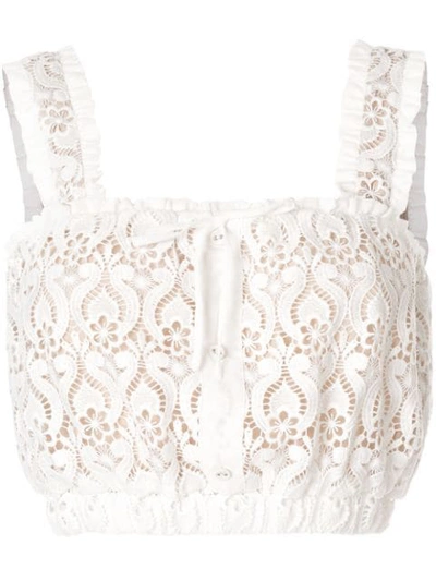 We Are Kindred Romily Lace Bra Top In White
