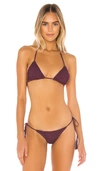 Acacia Swimwear Crochet Humuhumu Top In Plum