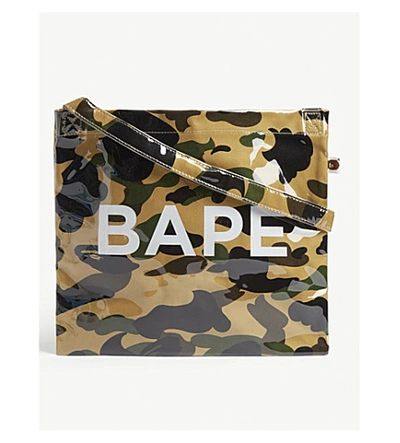 A Bathing Ape Camouflage Medium Shoulder Bag In Yellow