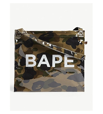 A Bathing Ape Camouflage Medium Shoulder Bag In Green