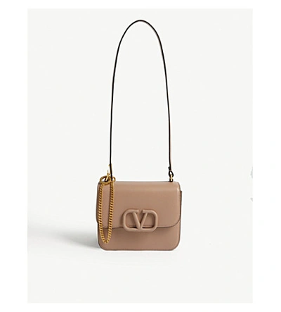 Valentino Garavani Vring Leather Shoulder Bag In Rose Cannelle