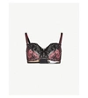 Aubade Courbes Stretch-lace Bra In Charme Noir