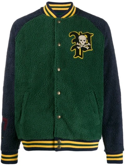 Polo Ralph Lauren Patch-embroidered Regular-fit Fleece Jacket In Green