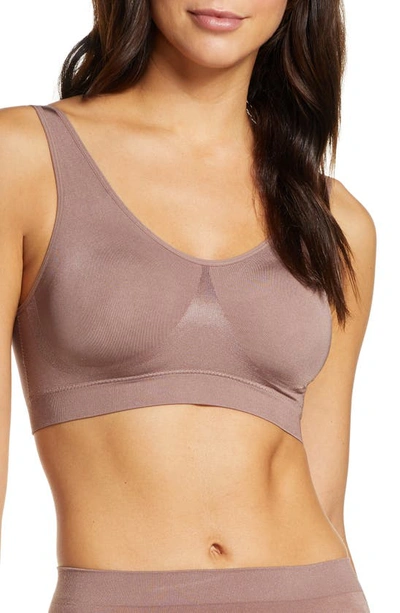 Wacoal B Smooth Seamless Bralette In Deep Taupe