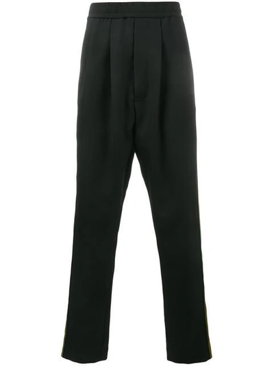 Haider Ackermann Stripe Track Trousers In Black