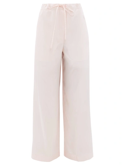 Jil Sander Satin Pyjama Trousers In Pink