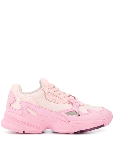 Adidas Originals Falcon W Mesh & Leather Sneakers In Pink