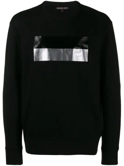 Michael Kors Logo Box Sweatshirt In Black