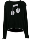 Preen Line Julieta Note Knitted Jumper In Black