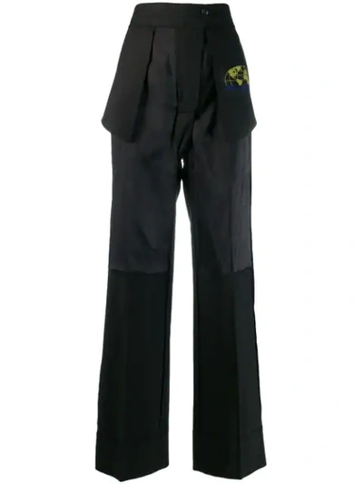 Mm6 Maison Margiela Reversed Trousers In 900  Black