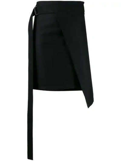 Ann Demeulemeester Asymmetric Hem Skirt In Black