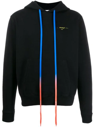 Off-white Acrylic Arrows Incomp Hoodie In Black