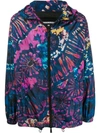 Dsquared2 Graphic Print Jacket In Blue