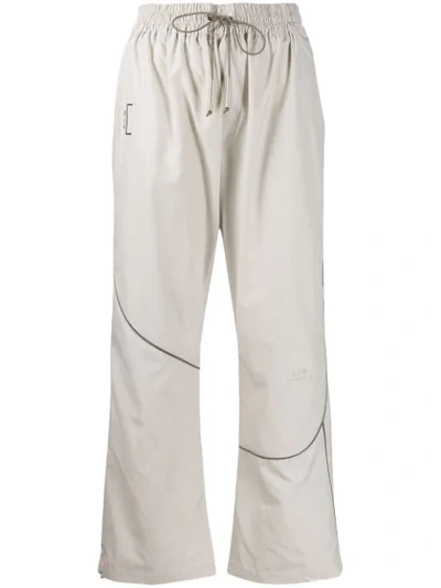 A-cold-wall* Piped Trim Track Pants In Grey