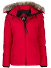 Canada Goose Chelsea Padded Parka In Red