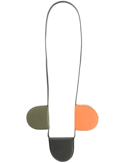 Loewe Tri-pouch Necklace In Multicolour