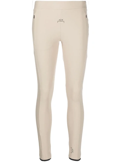A-cold-wall* Printed Logo Leggings In Neutrals