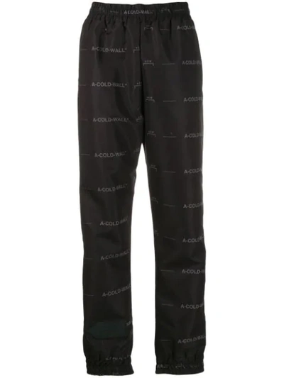 A-cold-wall* Logo Print Track Pants In Black