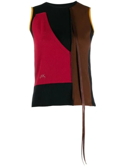 A-cold-wall* Sleeveless Colour-blocked Top In Black