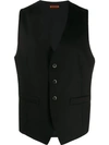 Barena Venezia Fitted Waistcoat In Black