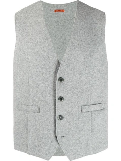 Barena Venezia Fitted Waistcoat In Grey