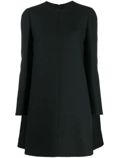 Valentino A-line Mini Dress In Black