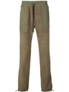 Amiri Drawstring Waist Military Trousers In Green