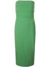 Alex Perry Mena Stretch Dress In Green
