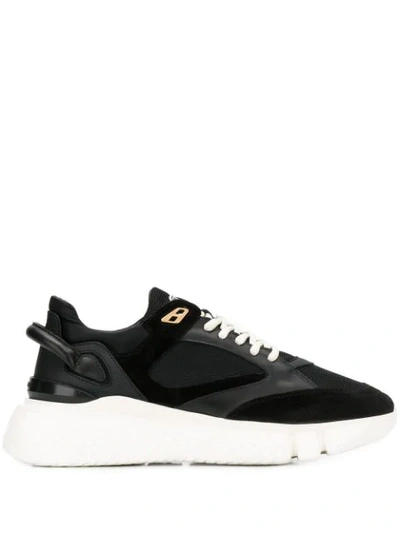 Buscemi Mesh Detailing Laced-up Sneakers In Black/white