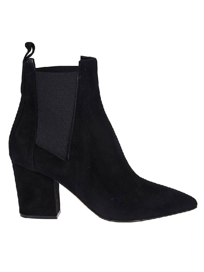 Sergio Rossi Pointed Toe Boots In Black