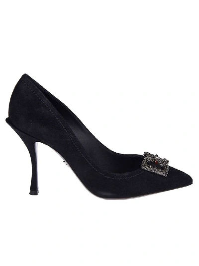 Dolce & Gabbana Logo Pumps In Black