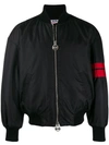 Gcds Fitted Bomber Jacket In Black