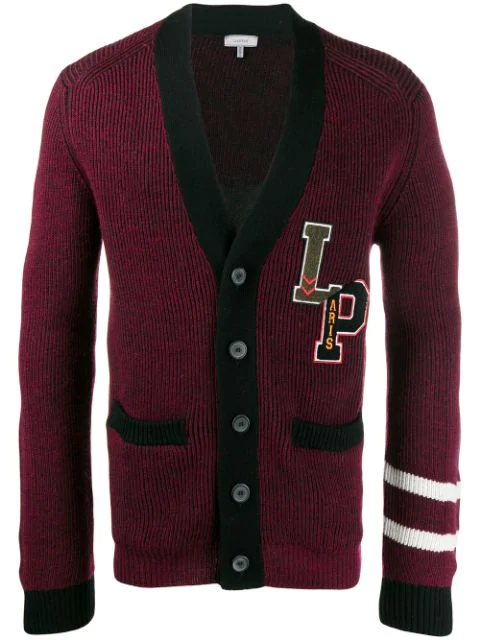 patched cardigan