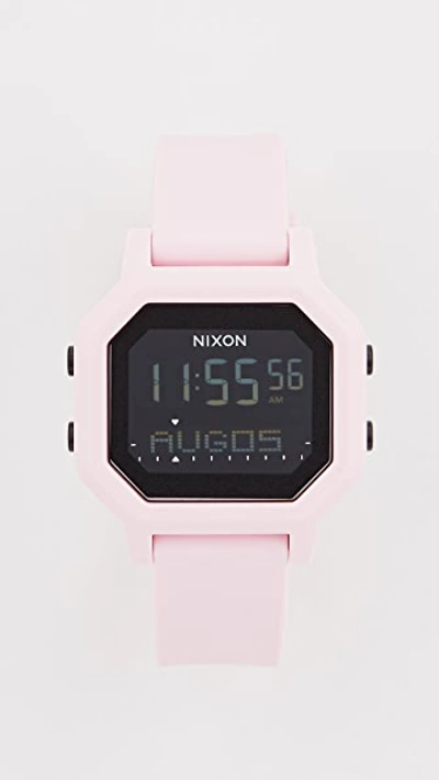 Nixon The Siren 38mm Watch In Pale Pink