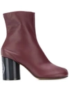 Maison Margiela Tabi Toe Ankle Boots In Brown