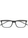 Dolce & Gabbana Rectangle Glasses In Black