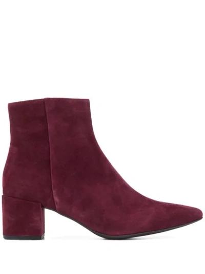 Hogl Pointed-toe Ankle Boots In Red