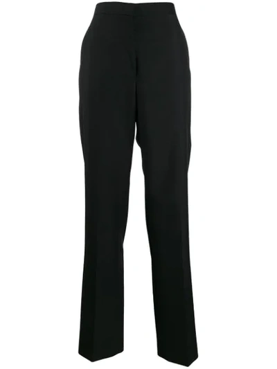 Jil Sander High Waisted Trousers In Black