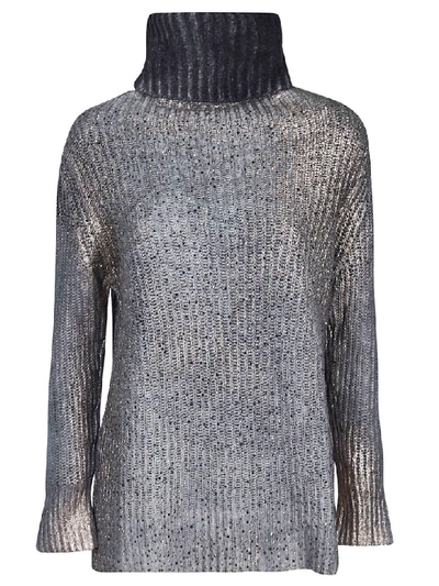 Avant Toi High Neck Sweater In Ice