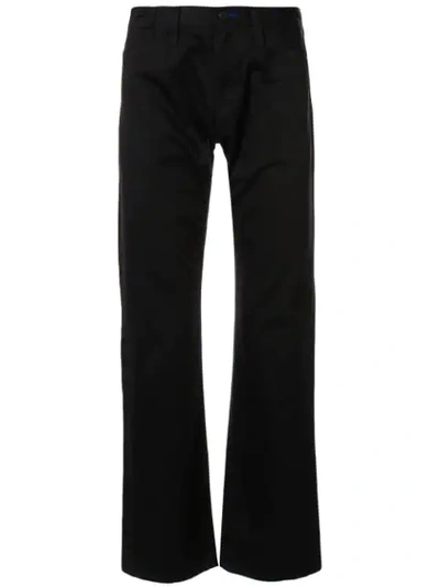 Junya Watanabe High-rise Straight-leg Trousers In Black