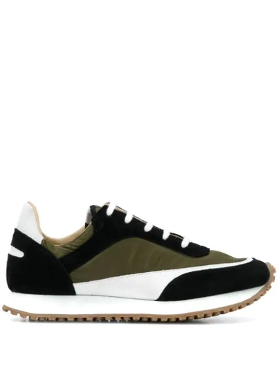 Spalwart Lace Up Sneakers In Green ,black