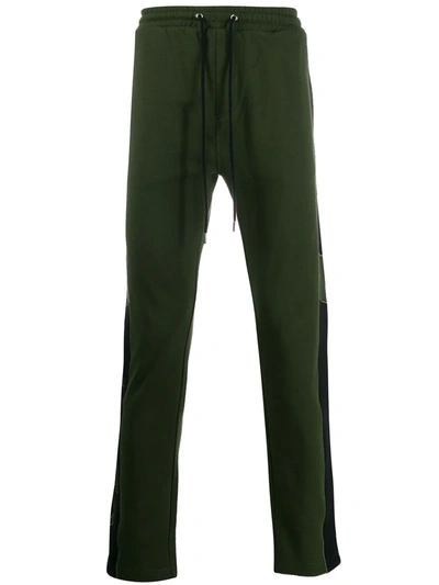 Kenzo Logo Print Track Pants In Green