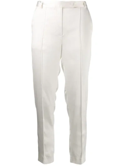 Styland Slim Fit Trousers In White
