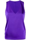 Styland V-neck Tank Top In Purple