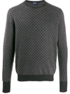Drumohr Crew-neck Cashmere Sweater In Fant Grigio