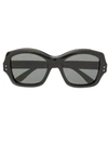 Gucci Oversized Frame Sunglasses In Black